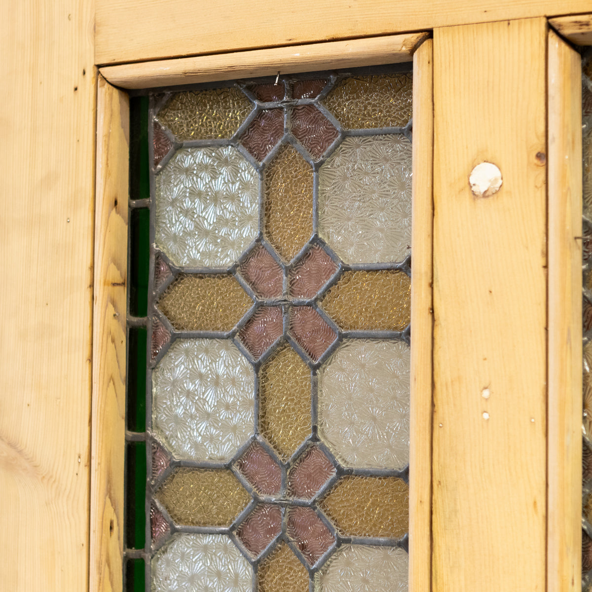 Antique Stained Glass Door - 203cm x 80cm | The Architectural Forum