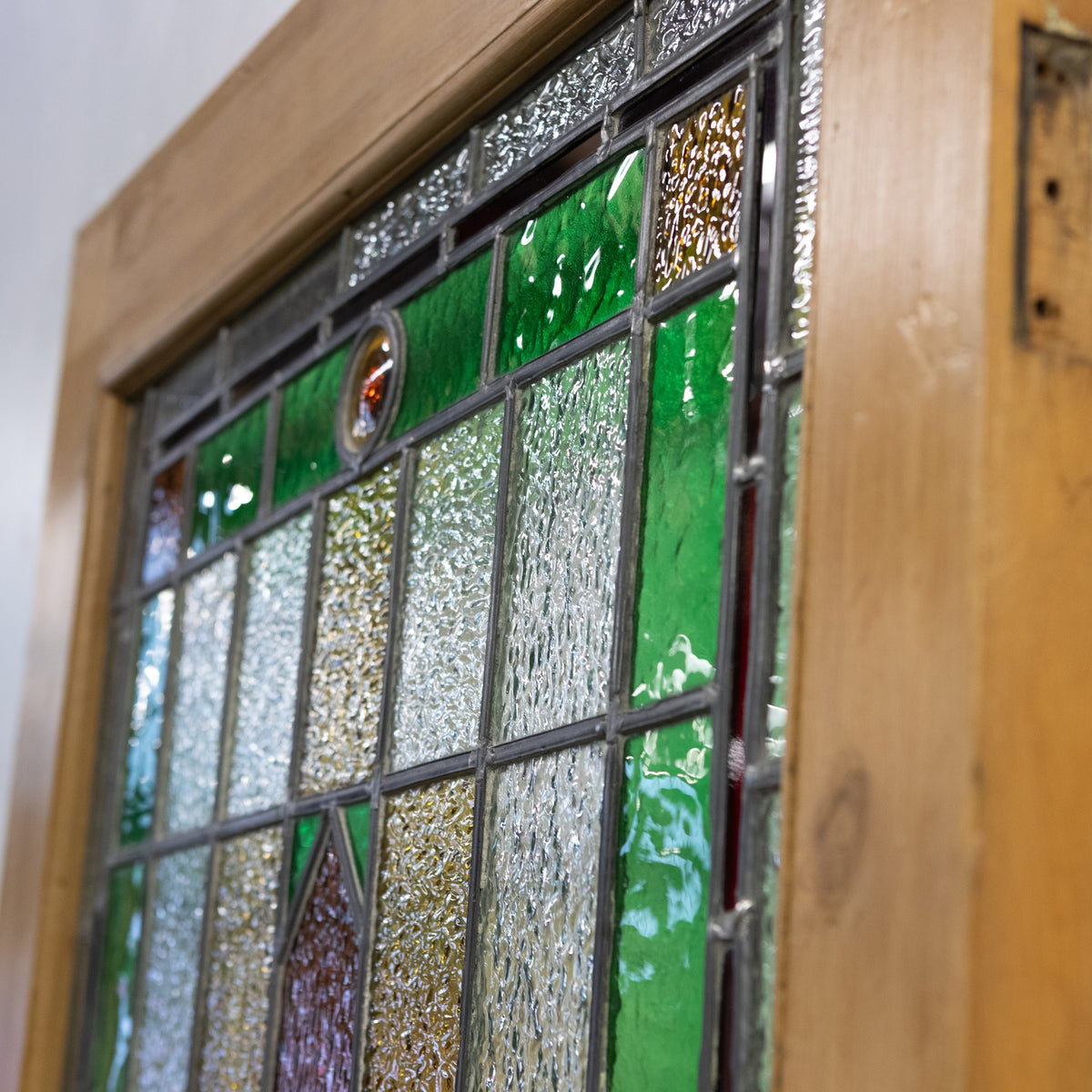 Antique Stained Glass Door - 193.5cm x 80.5cm