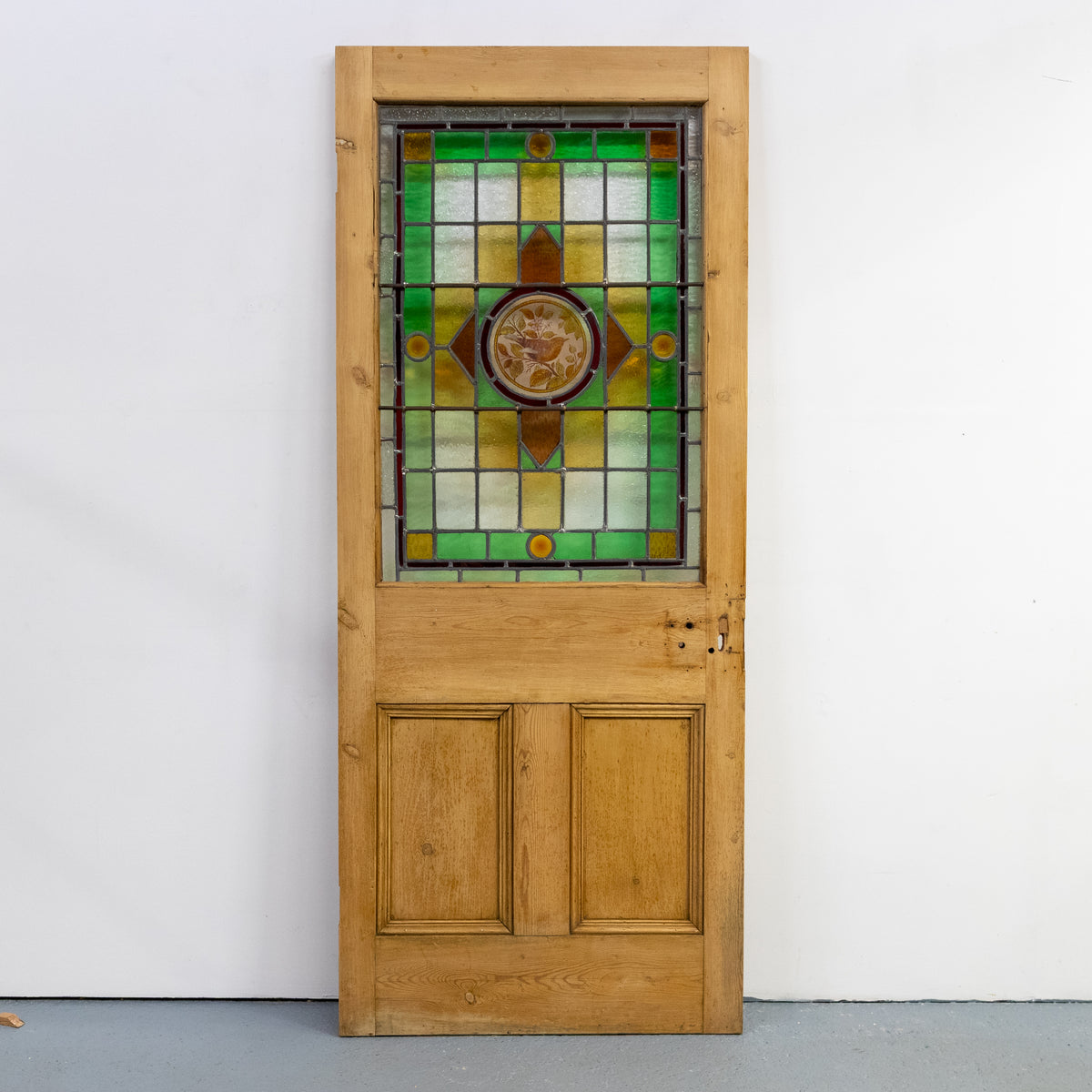 Antique Stained Glass Door - 193.5cm x 80.5cm
