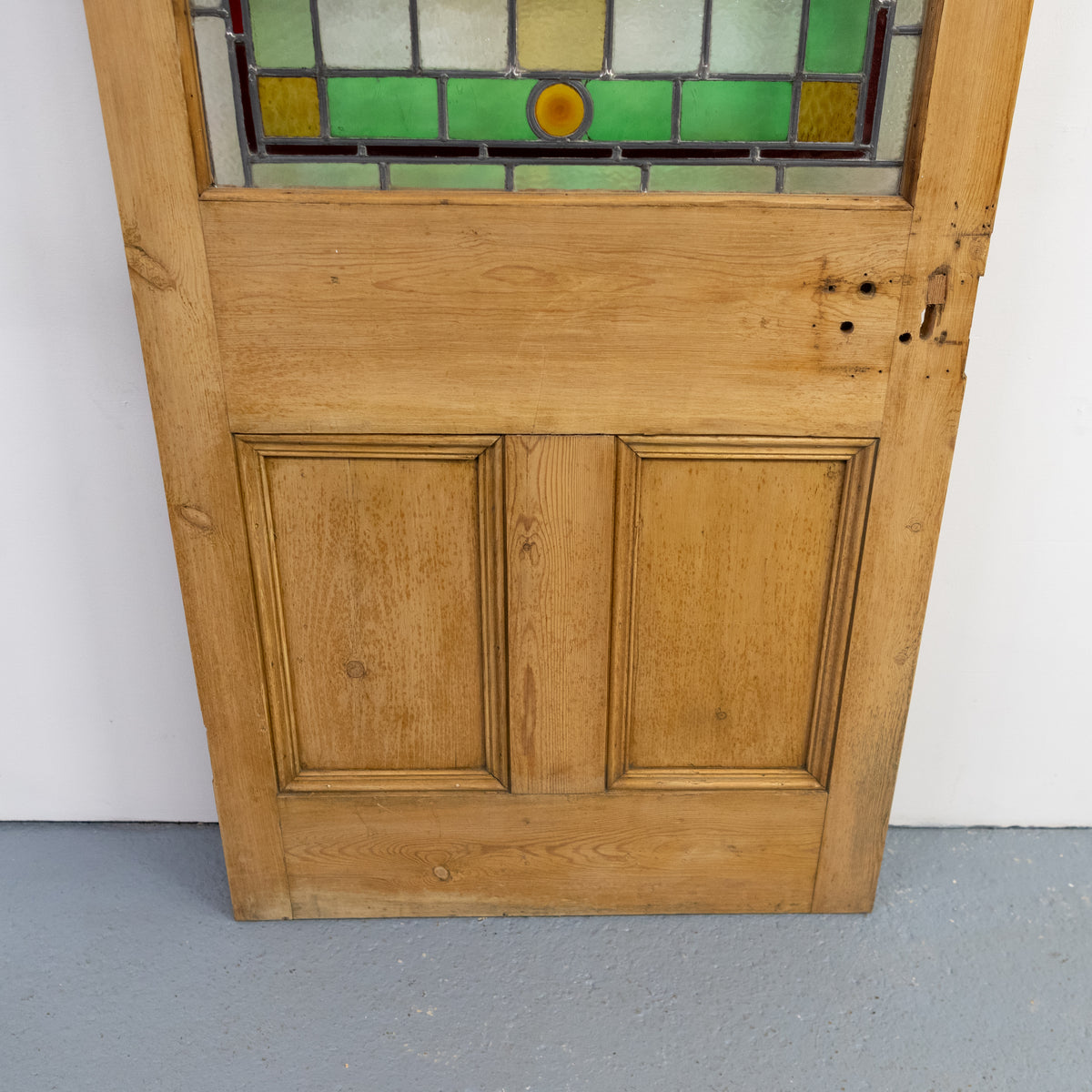 Antique Stained Glass Door - 193.5cm x 80.5cm