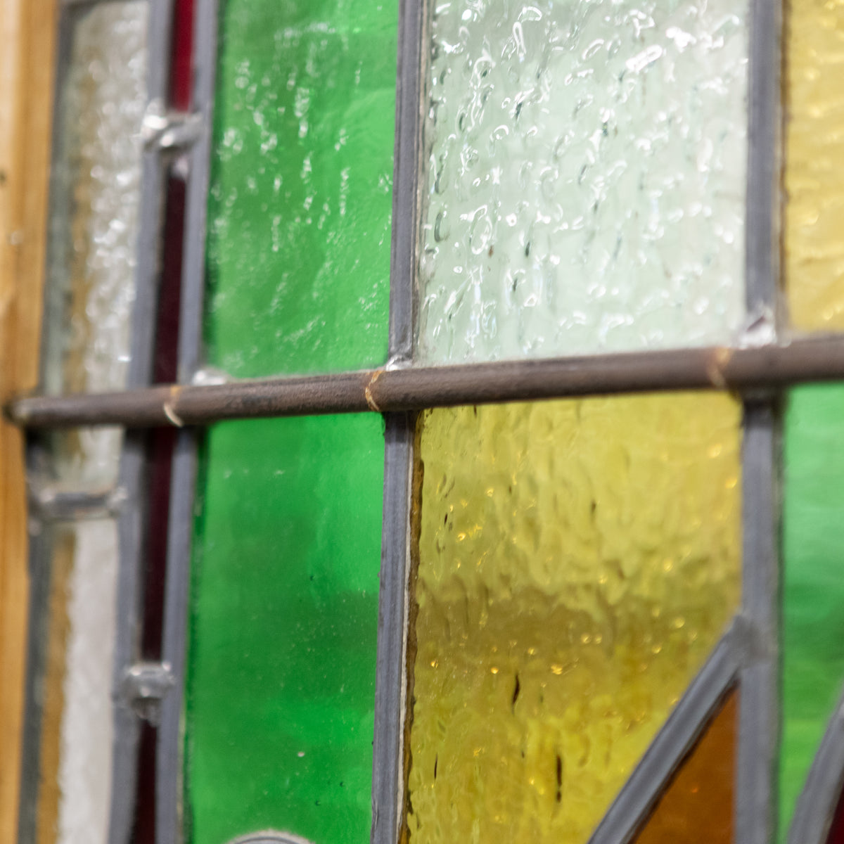 Antique Stained Glass Door - 193.5cm x 80.5cm