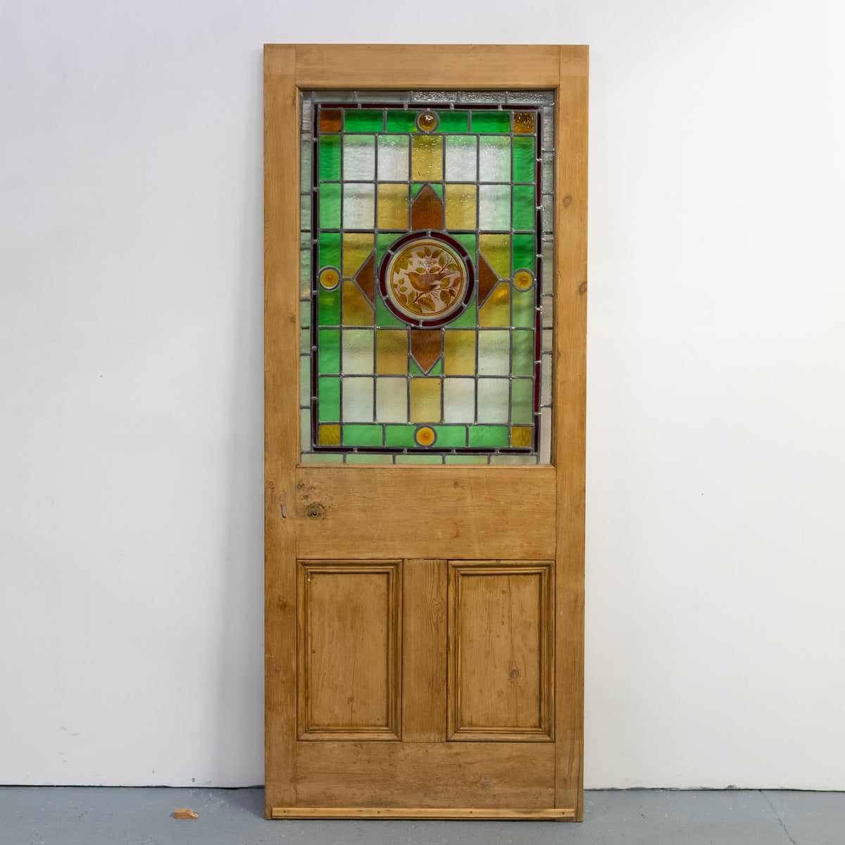 Antique Stained Glass Door - 193.5cm x 80.5cm
