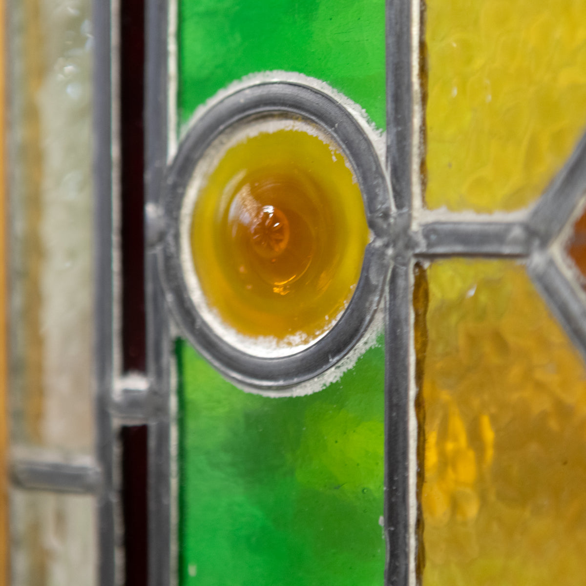 Antique Stained Glass Door - 193.5cm x 80.5cm