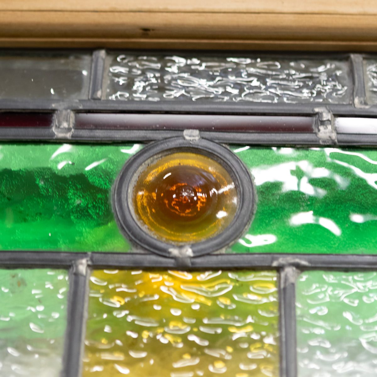 Antique Stained Glass Door - 193.5cm x 80.5cm