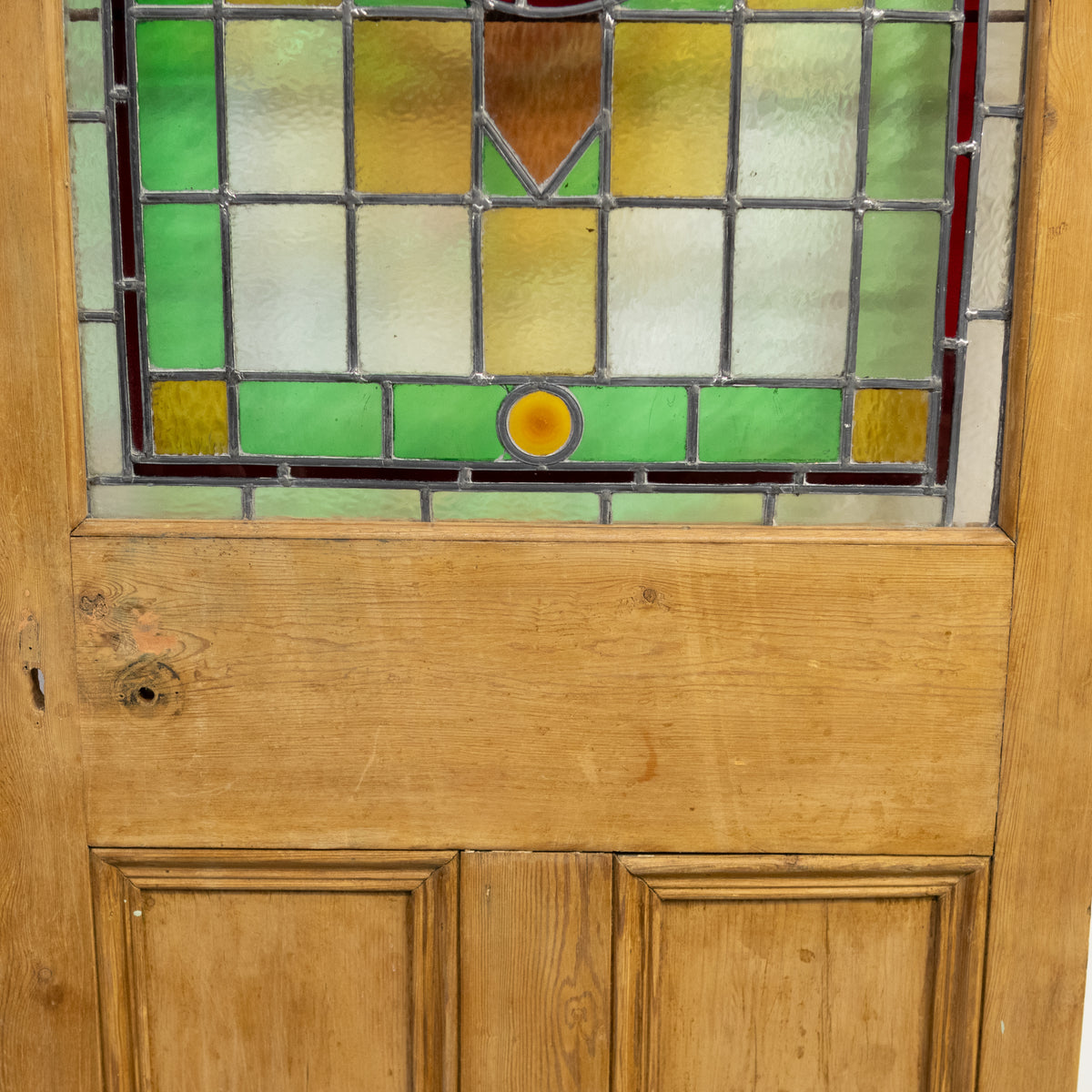 Antique Stained Glass Door - 193.5cm x 80.5cm