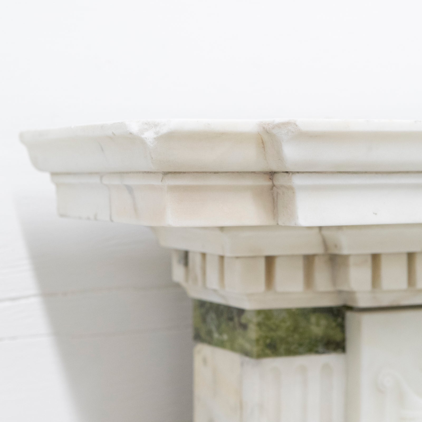 Antique Georgian Chimneypiece with Statuary & Connemara "Irish Green" Marble | The Architectural Forum