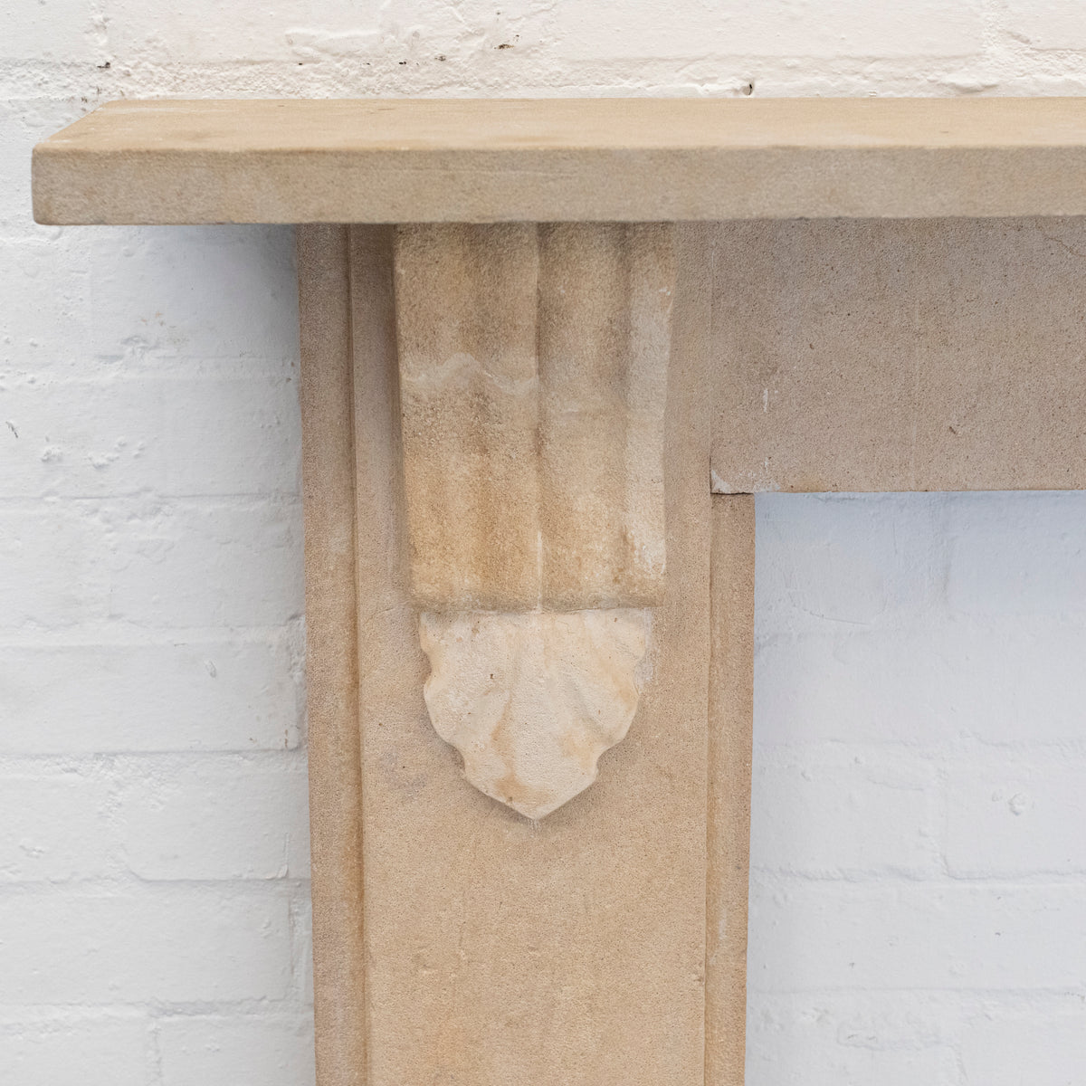 Antique Victorian Bath Stone Surround with Carved Corbels | The Architectural Forum
