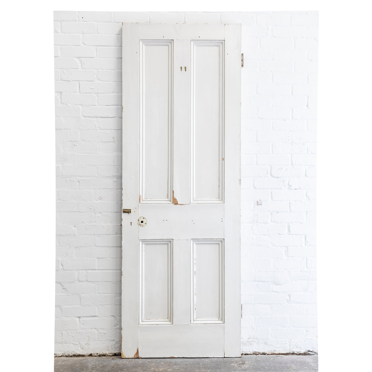Antique Reclaimed Victorian 4 Panel Door - 211.5cm x 75.5cm | The Architectural Forum