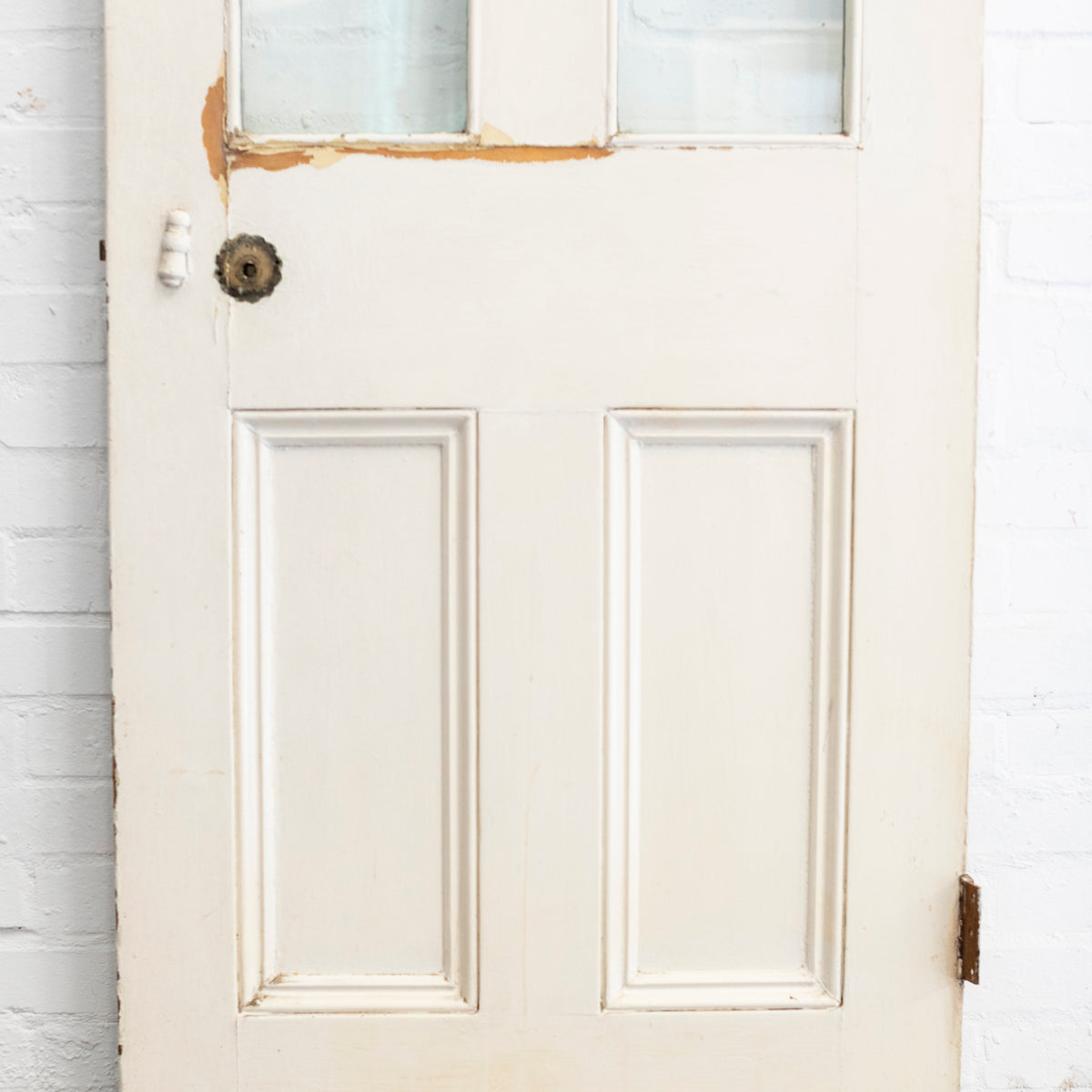 Antique Victorian 4 Panel Glazed Door - 209.5cm x 75.5cm | The Architectural Forum