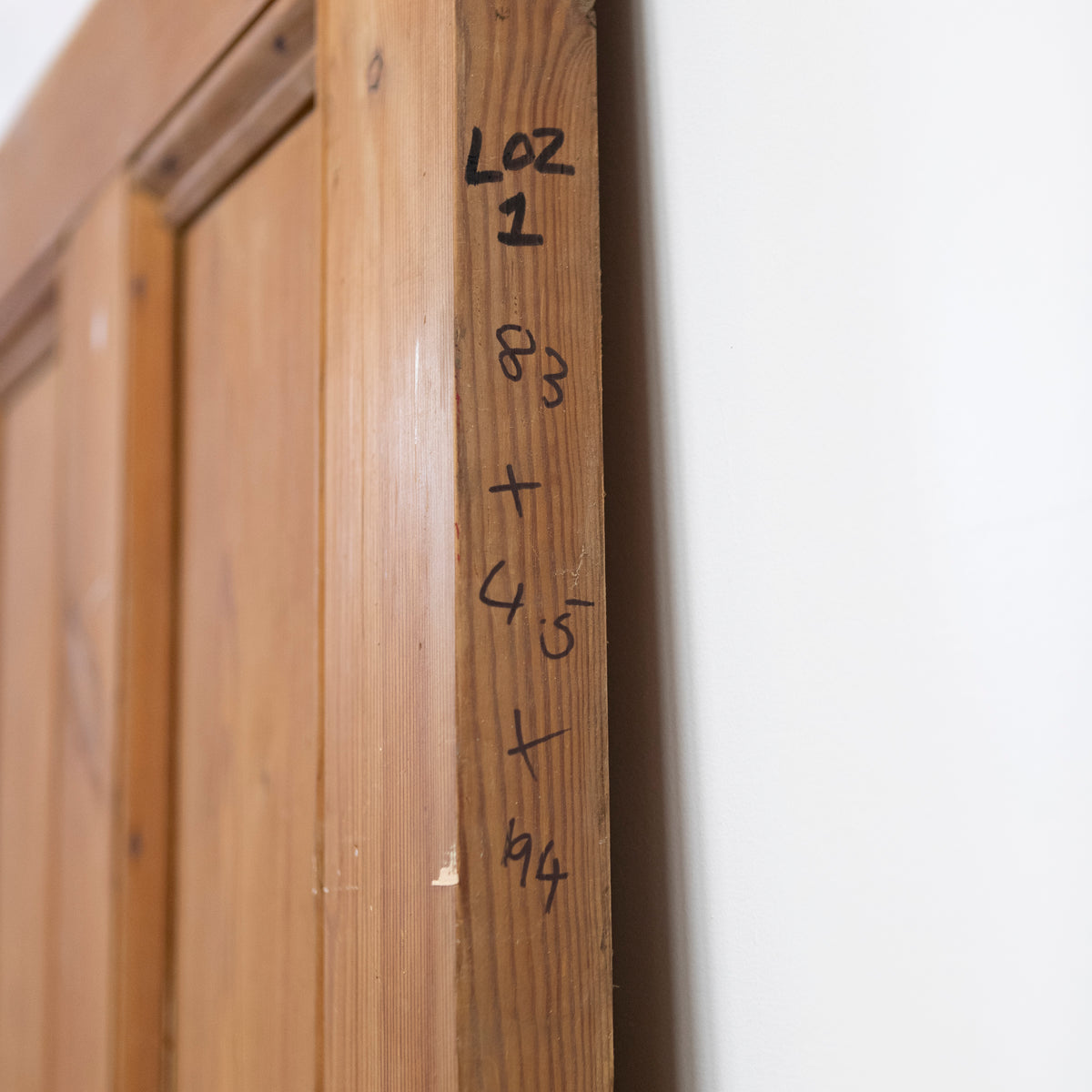 Antique 4 Panel Stripped Door 194cm x 83cm | The Architectural Forum