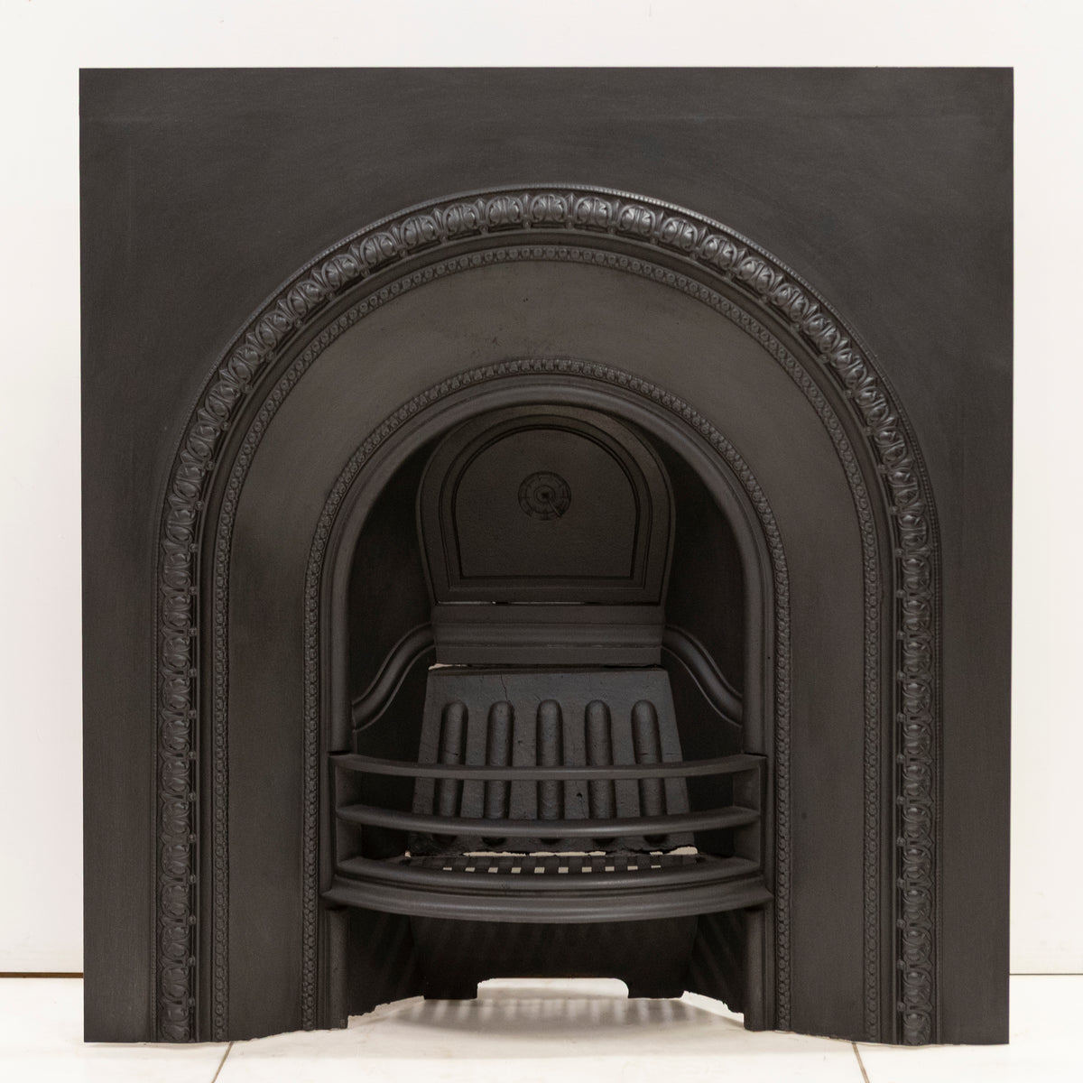 Antique Cast Iron Arched Fireplace Insert