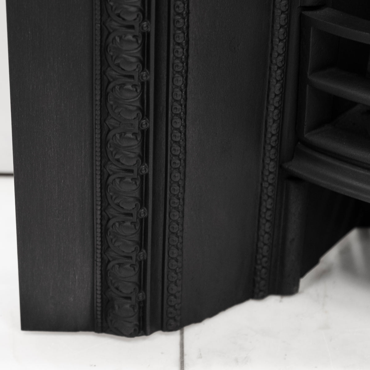 Antique Cast Iron Arched Fireplace Insert