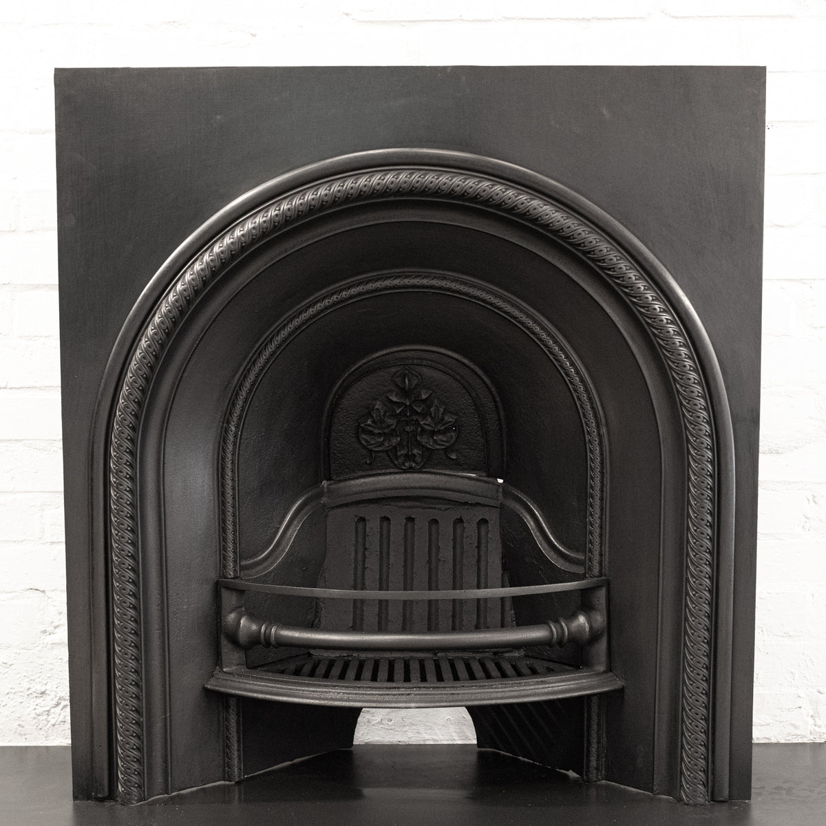Antique Cast Iron Arched Fireplace Insert | The Architectural Forum