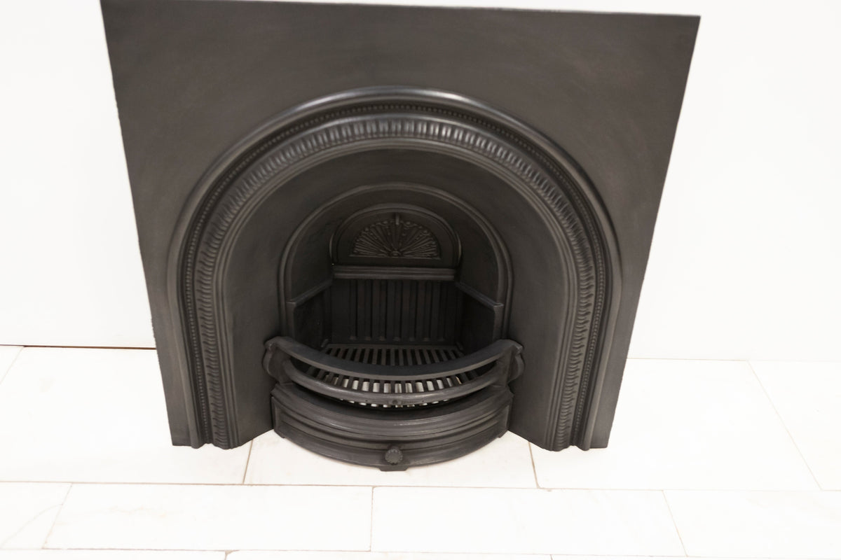 Antique Cast Iron Arched Fireplace Insert | The Architectural Forum