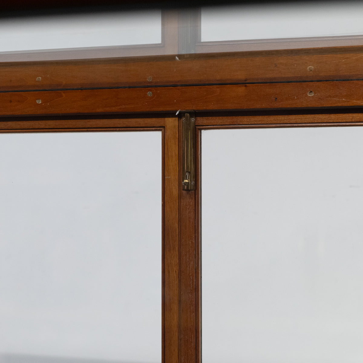 Antique Victorian Mahogany Museum Display Case