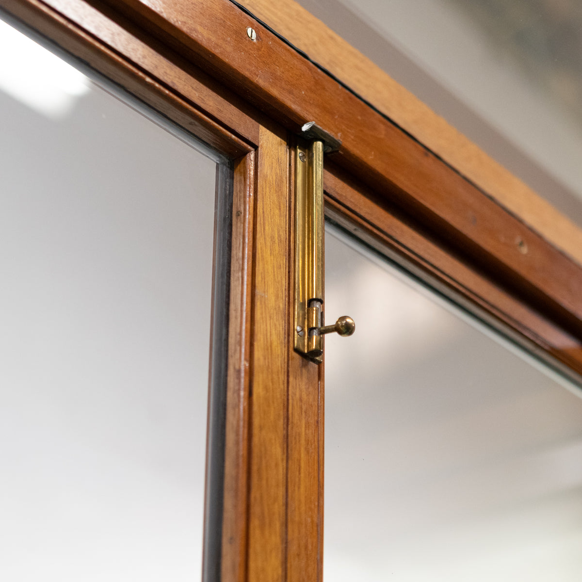 Antique Victorian Mahogany Museum Display Case