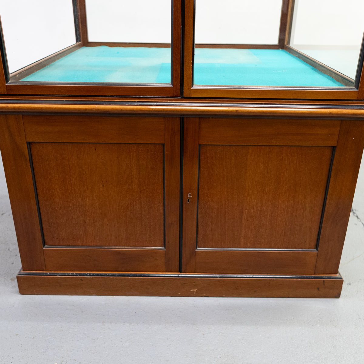 Antique Victorian Mahogany Museum Display Case