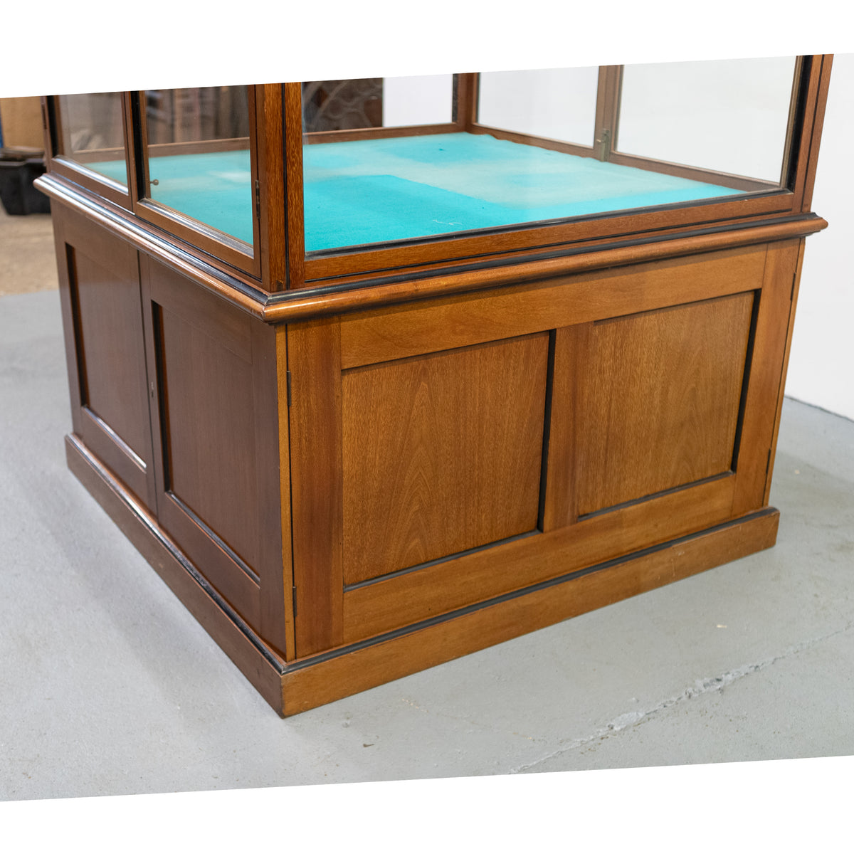 Antique Victorian Mahogany Museum Display Case