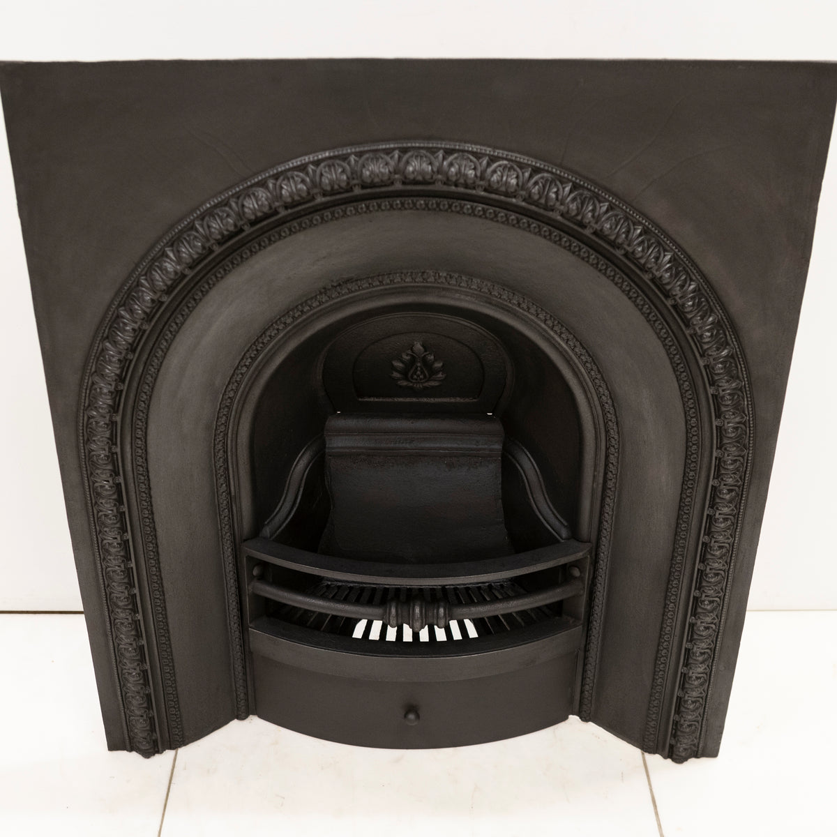 Antique Cast Iron Arched Fireplace Insert