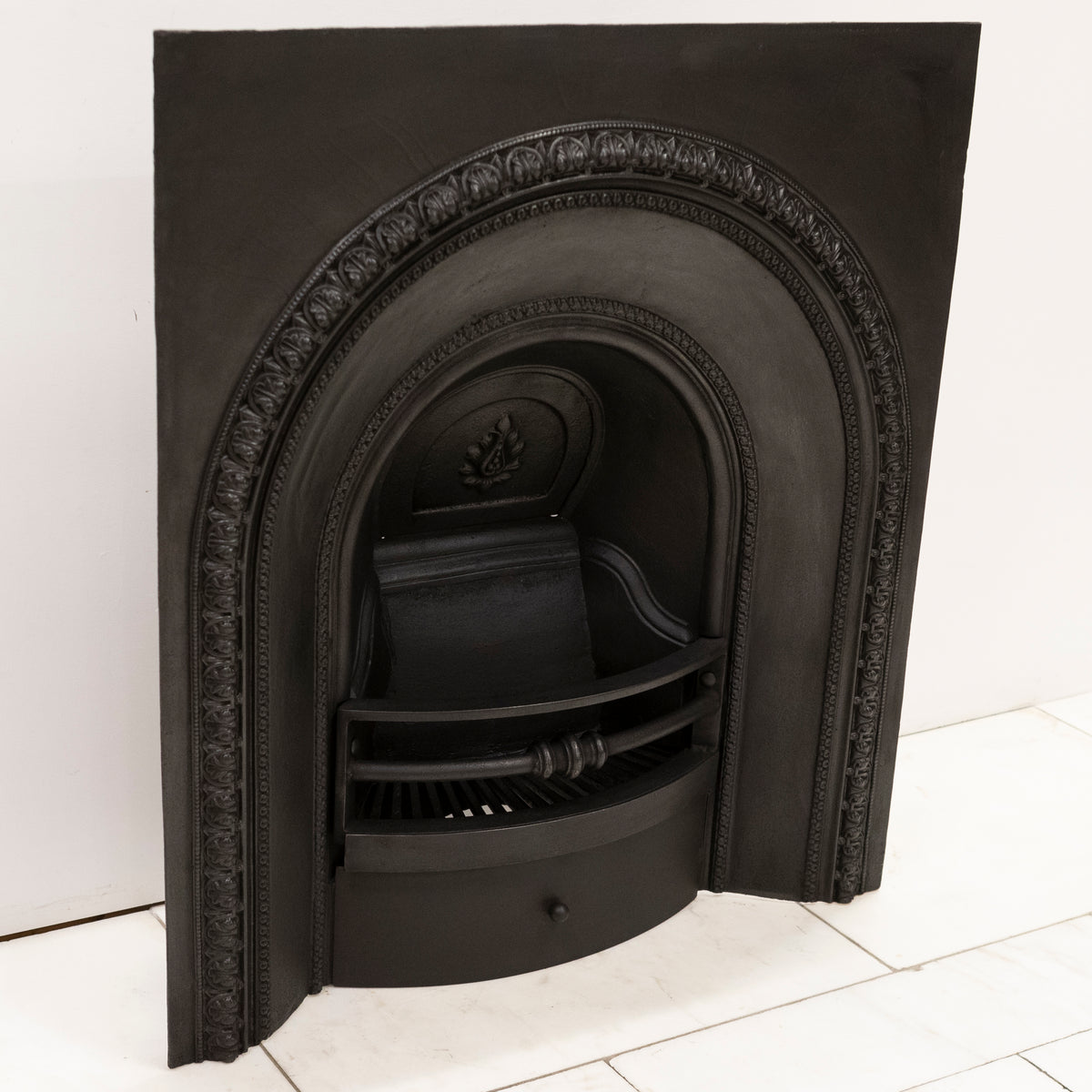 Antique Cast Iron Arched Fireplace Insert