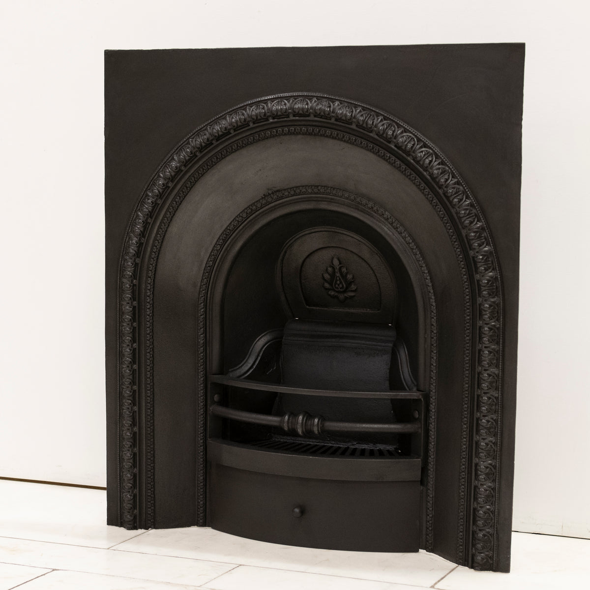 Antique Cast Iron Arched Fireplace Insert