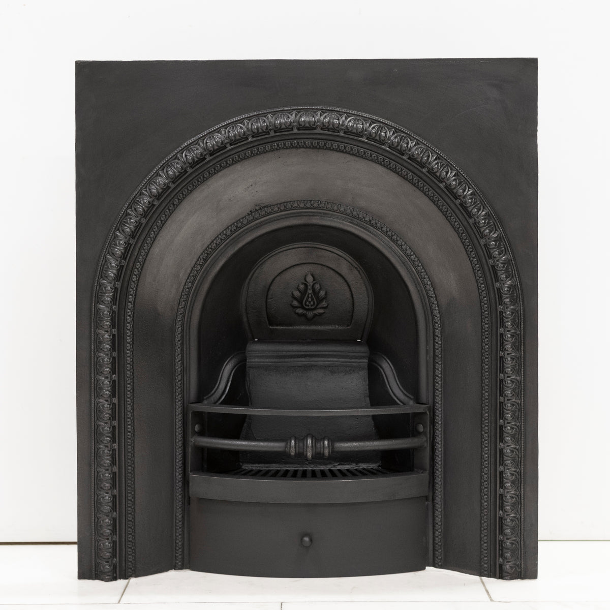 Antique Cast Iron Arched Fireplace Insert