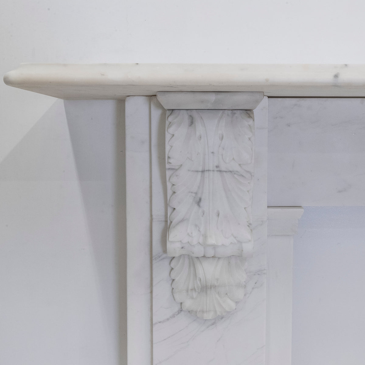 Antique Victorian Marble Surround with Ornate Carved Corbels | The Architectural Forum