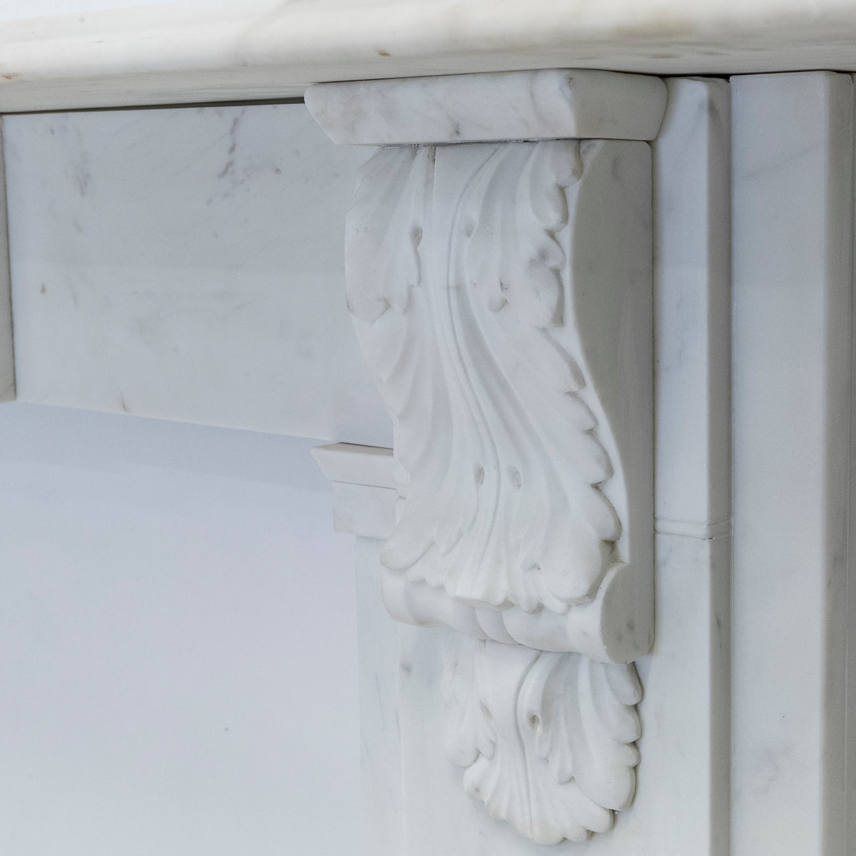 Antique Victorian Marble Surround with Ornate Carved Corbels | The Architectural Forum
