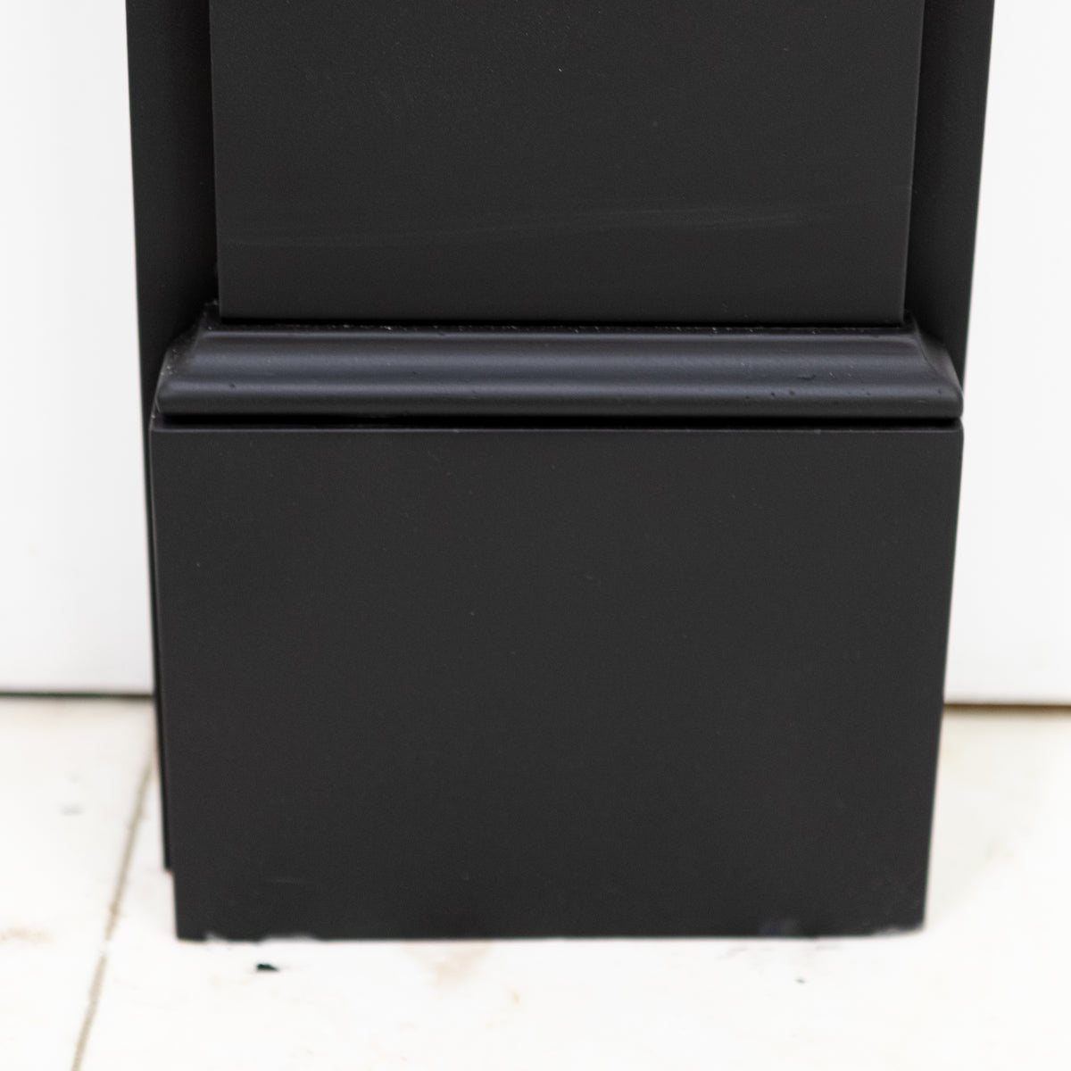 Antique Black Slate Victorian Fireplace Surround With Corbels