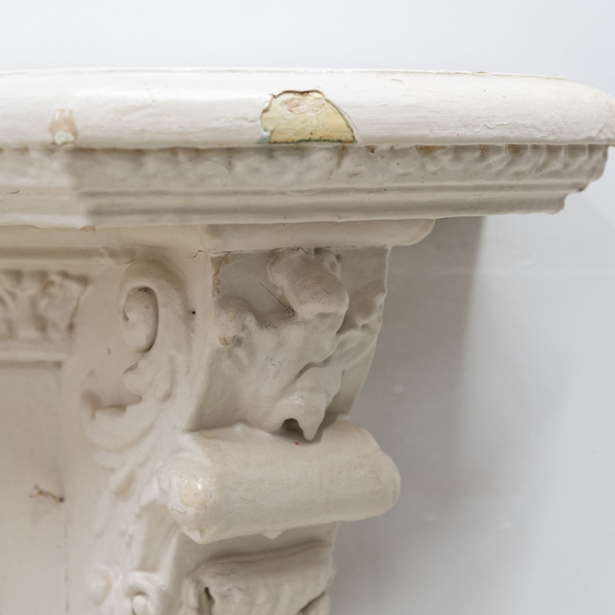 Antique Victorian French Style Wooden Fireplace Surround