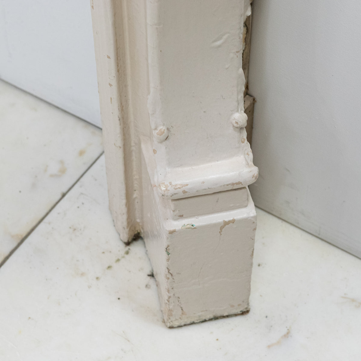 Antique Victorian French Style Wooden Fireplace Surround