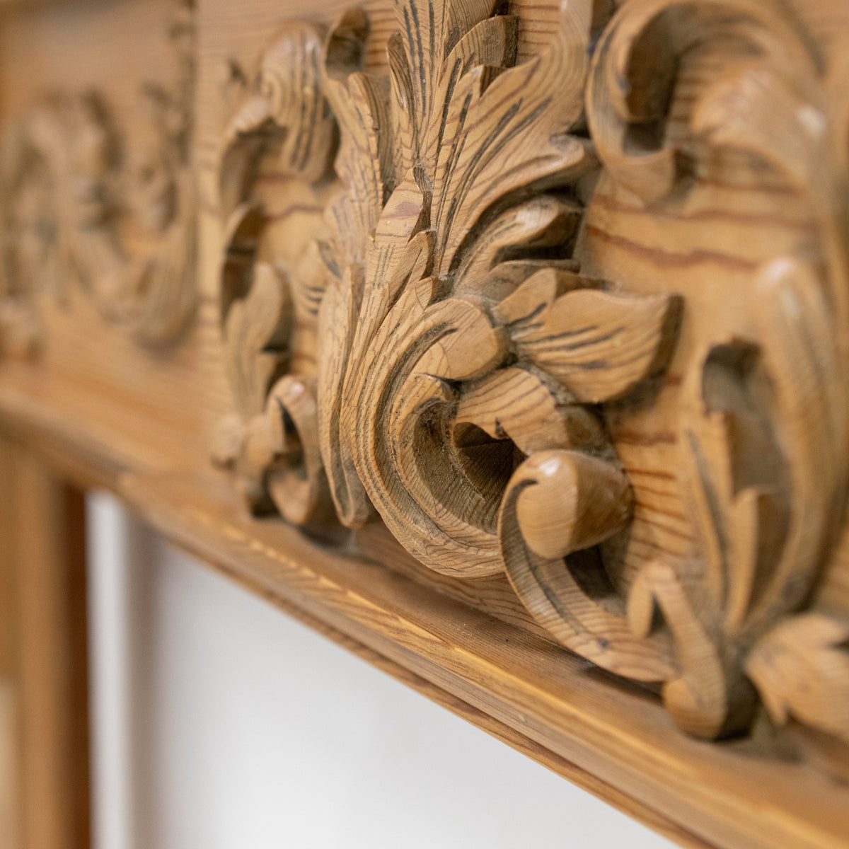 Antique Pine Wooden Fireplace Surround | The Architectural Forum