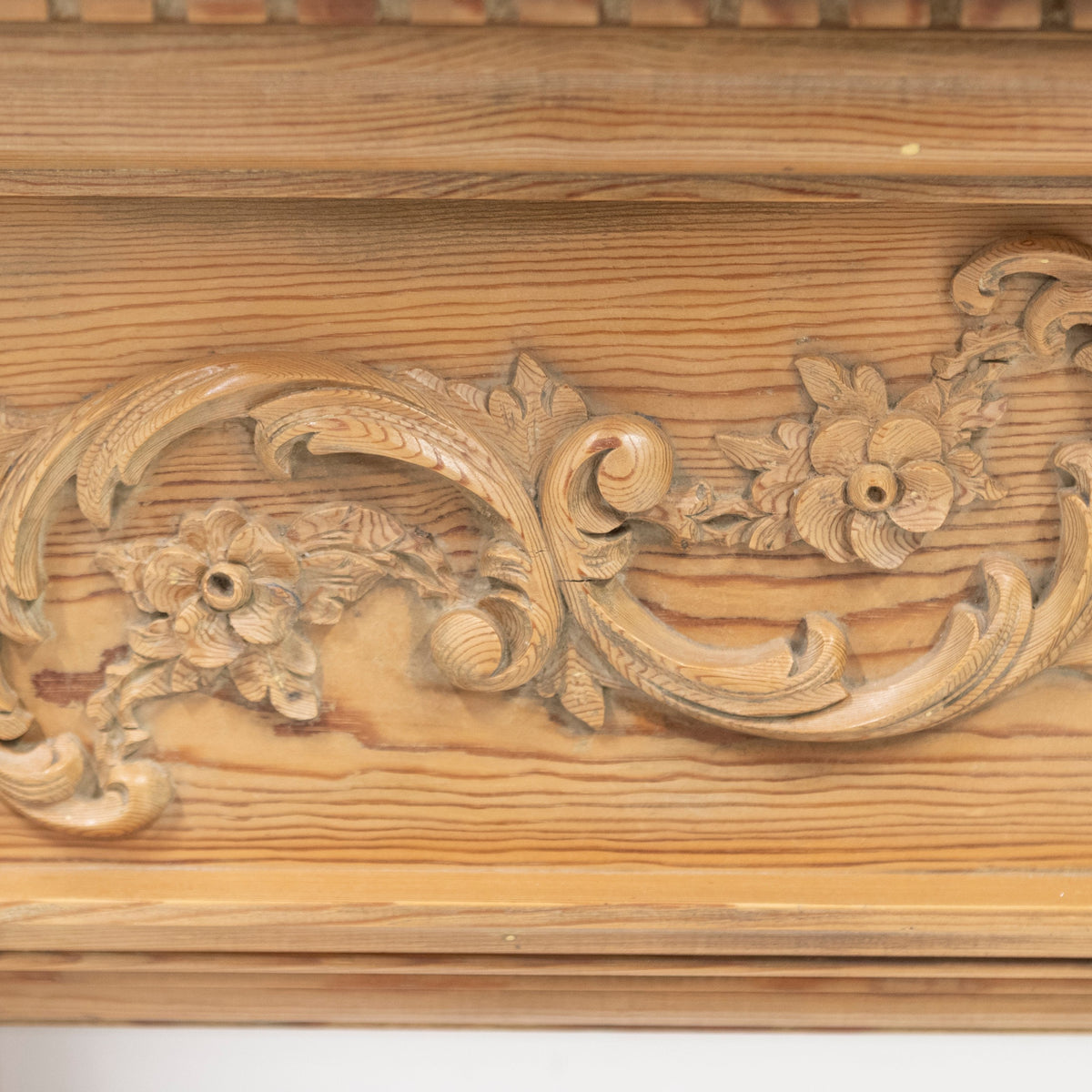 Antique Pine Wooden Fireplace Surround | The Architectural Forum