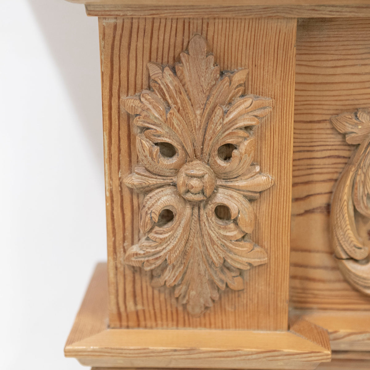 Antique Pine Wooden Fireplace Surround | The Architectural Forum