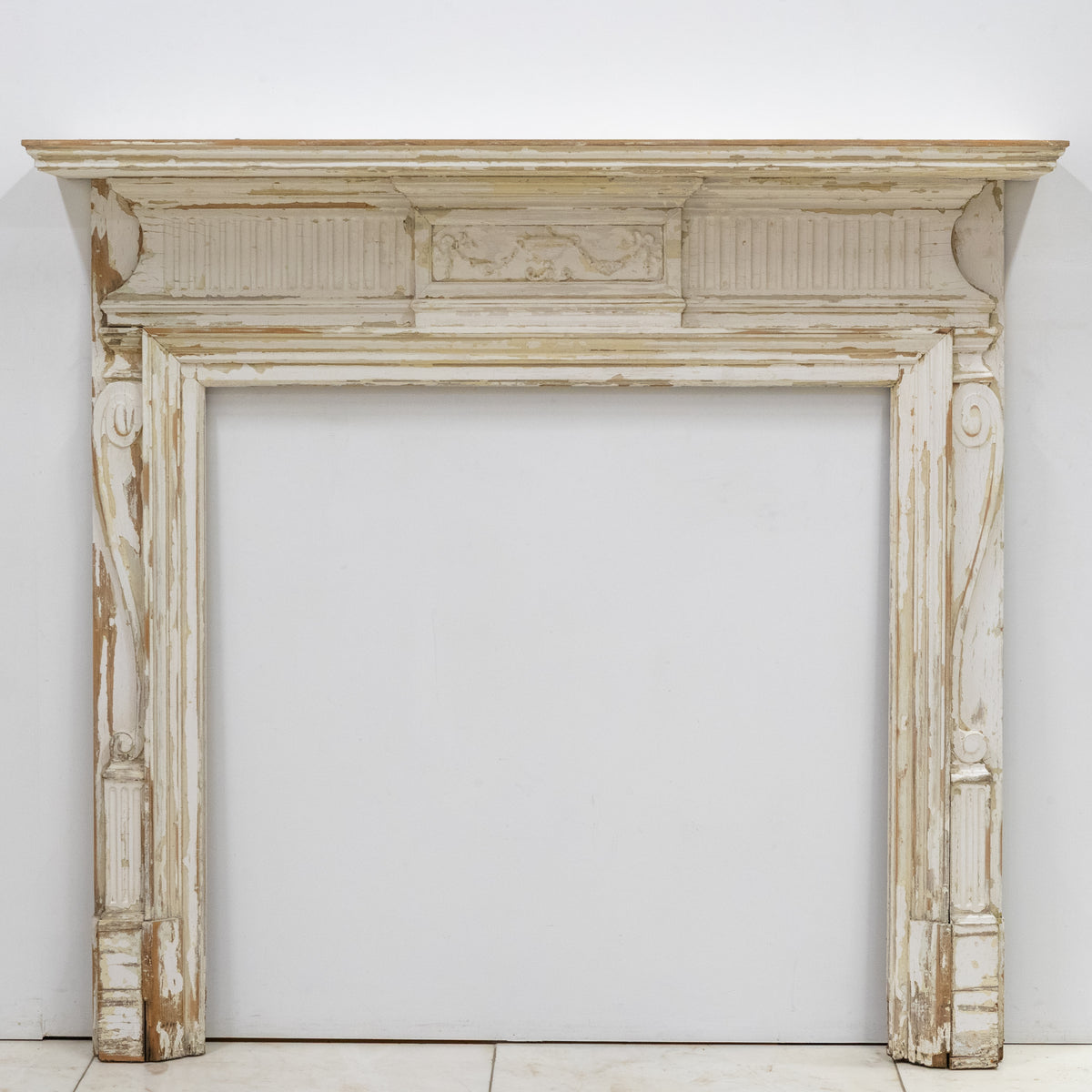 Large Antique Wooden Fireplace Surround | The Architectural Forum