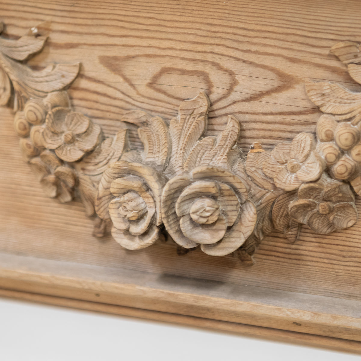 Reclaimed Richly Decorated Wooden Fireplace Surround | The Architectural Forum