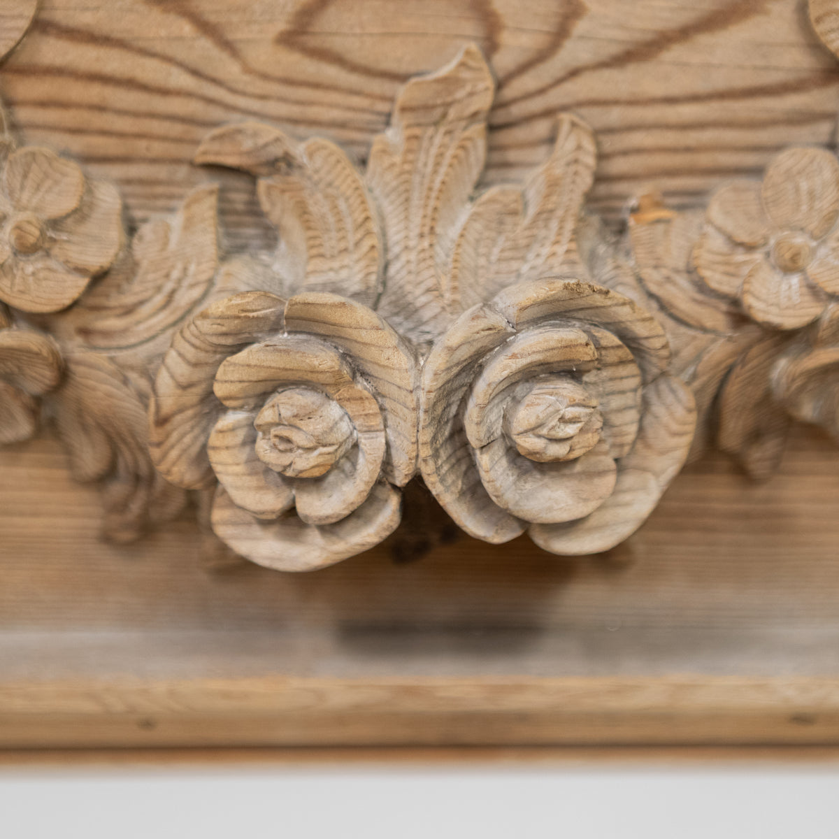 Reclaimed Richly Decorated Wooden Fireplace Surround | The Architectural Forum