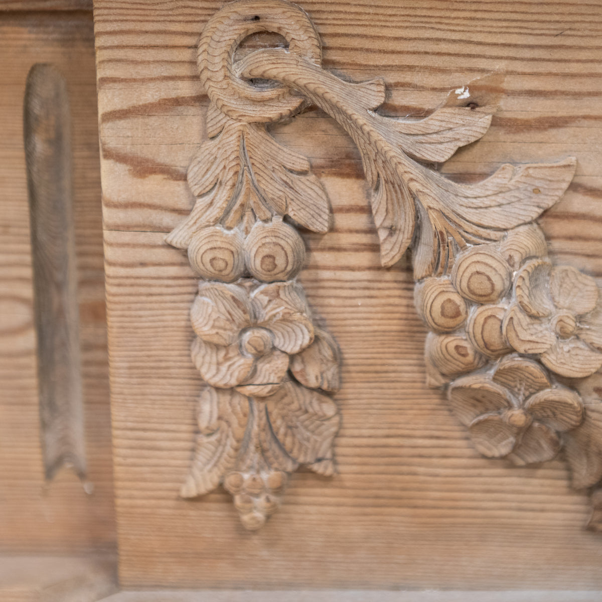 Reclaimed Richly Decorated Wooden Fireplace Surround | The Architectural Forum