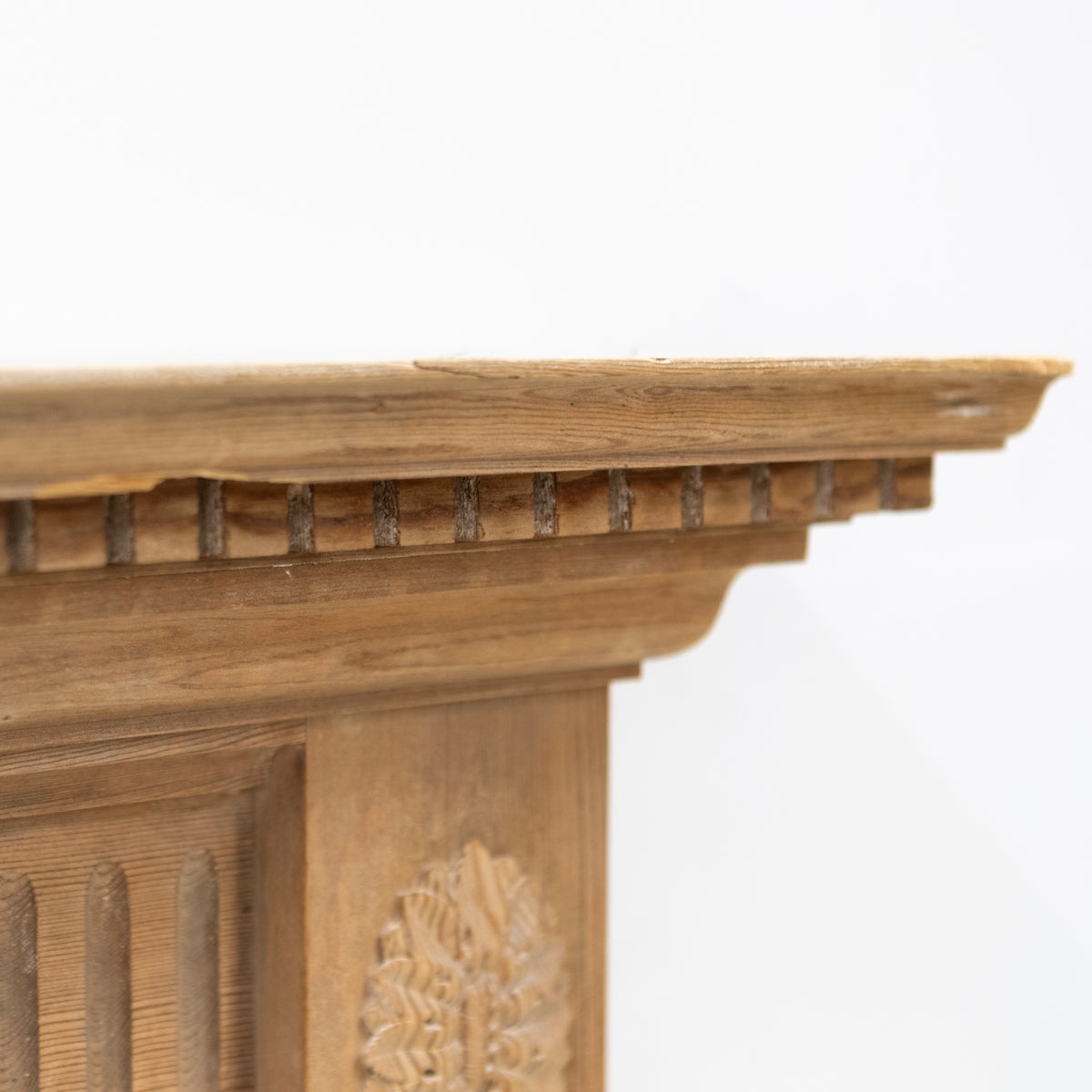 Reclaimed Richly Decorated Wooden Fireplace Surround | The Architectural Forum