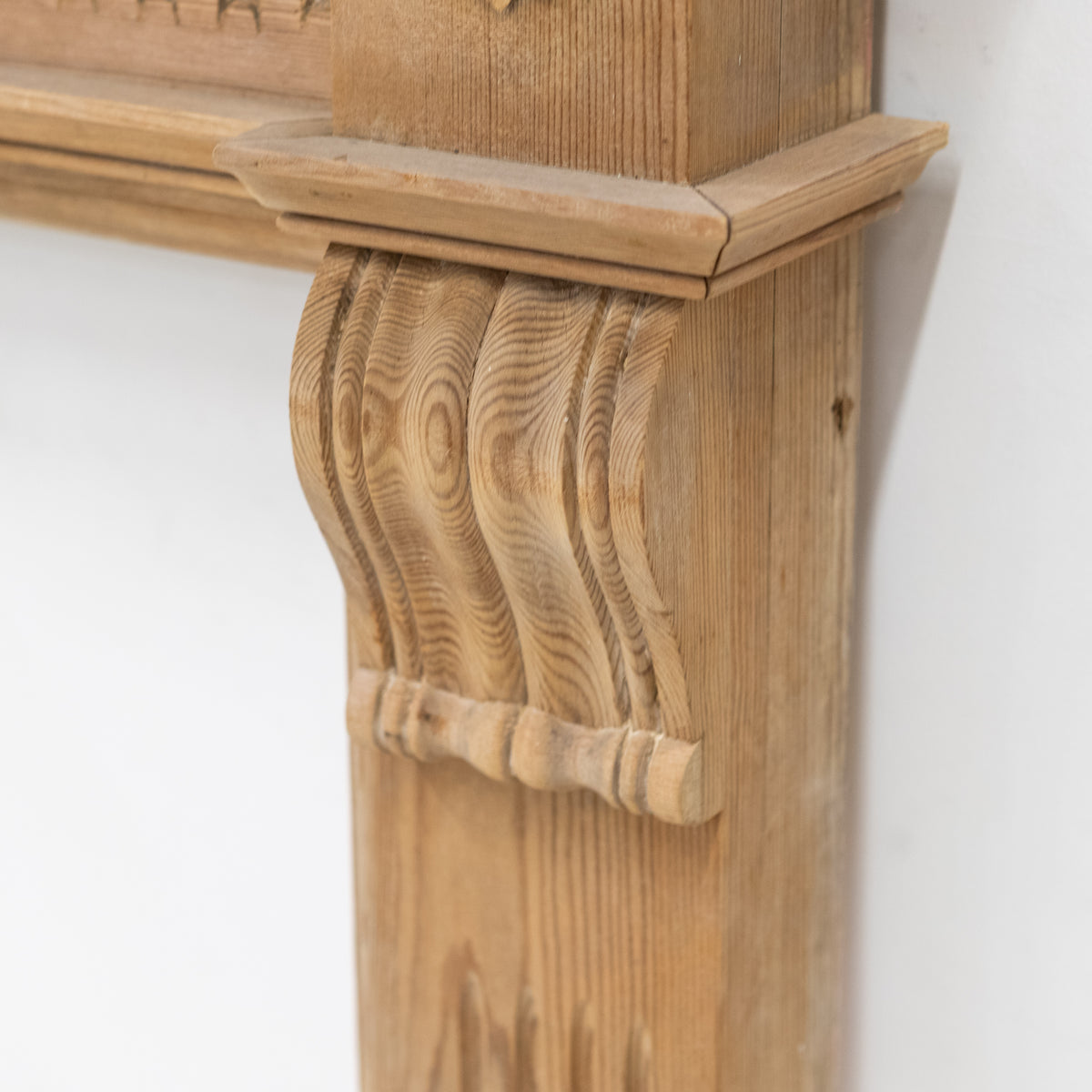 Reclaimed Richly Decorated Wooden Fireplace Surround | The Architectural Forum