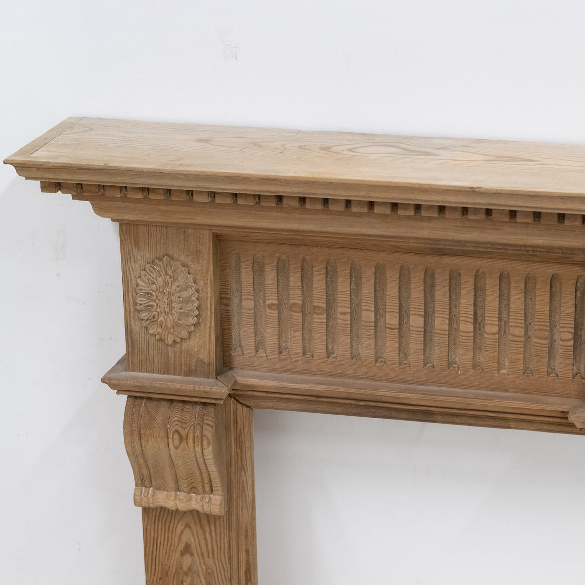 Reclaimed Richly Decorated Wooden Fireplace Surround | The Architectural Forum