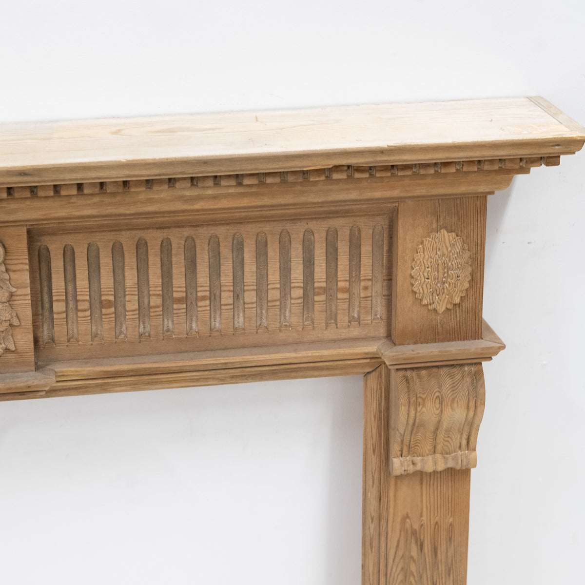 Reclaimed Richly Decorated Wooden Fireplace Surround | The Architectural Forum