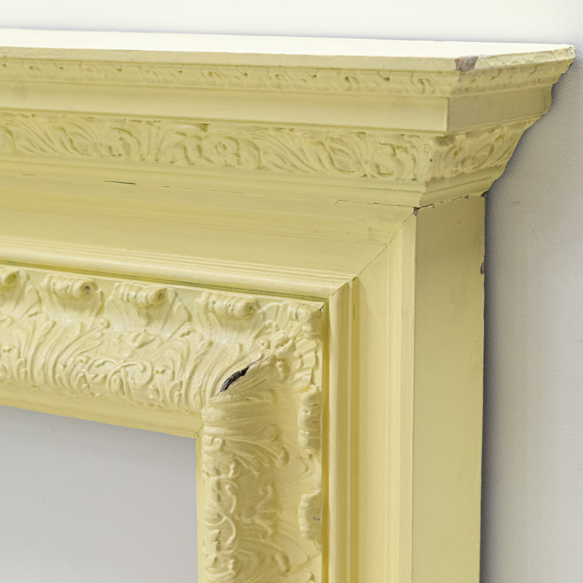 Antique Victorian Wooden Fireplace Surround