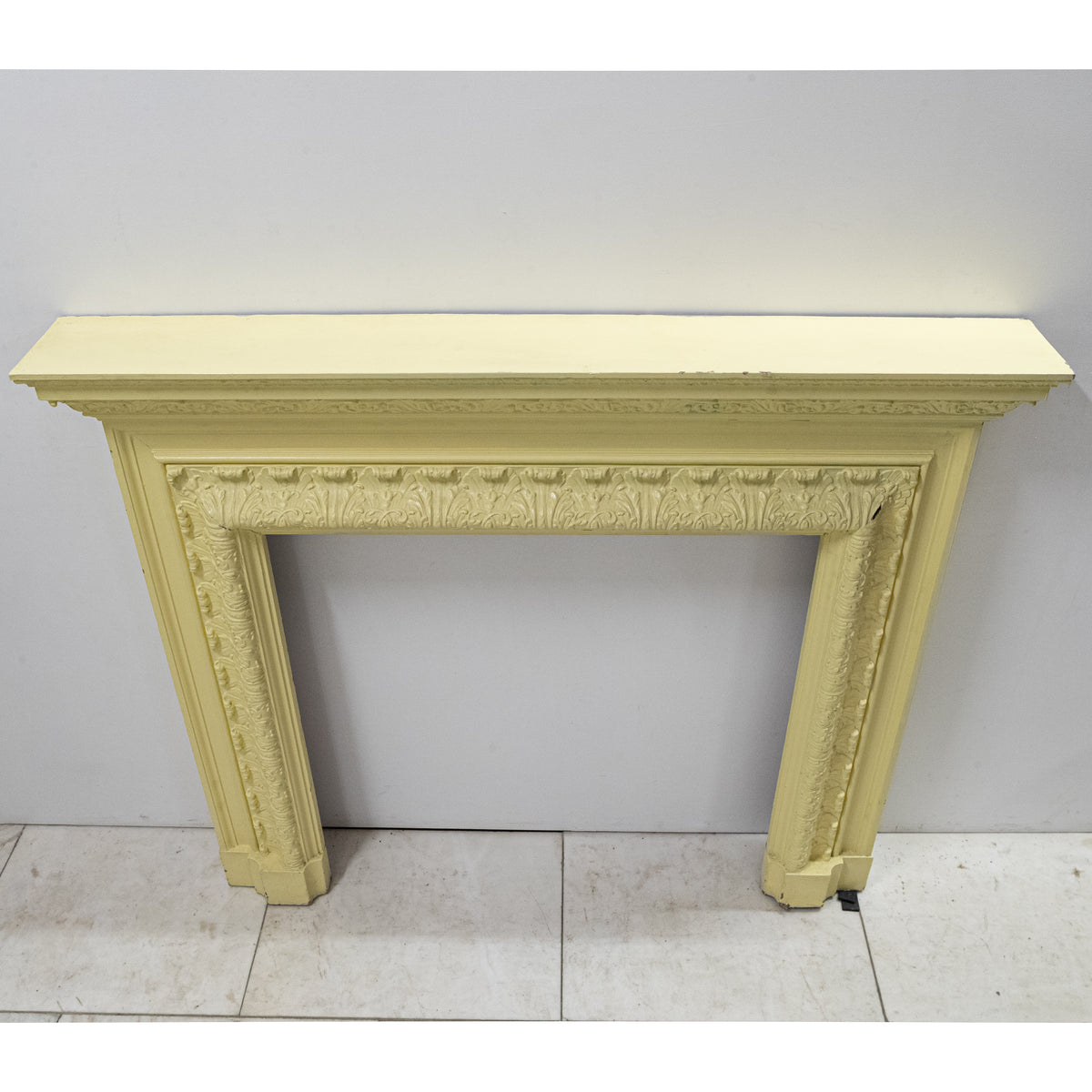 Antique Victorian Wooden Fireplace Surround