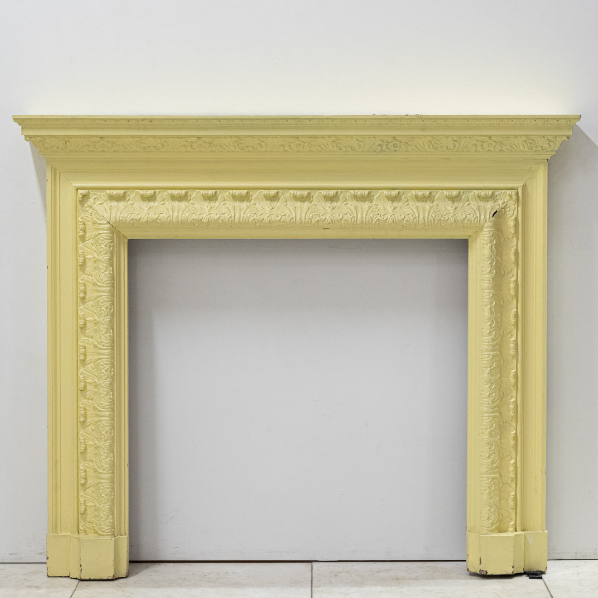 Antique Victorian Wooden Fireplace Surround