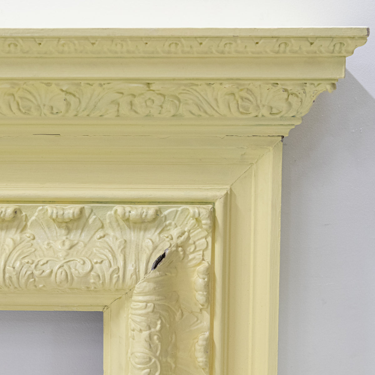 Antique Victorian Wooden Fireplace Surround