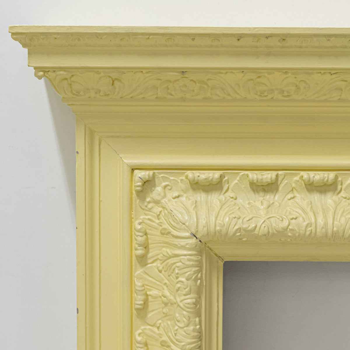 Antique Victorian Wooden Fireplace Surround