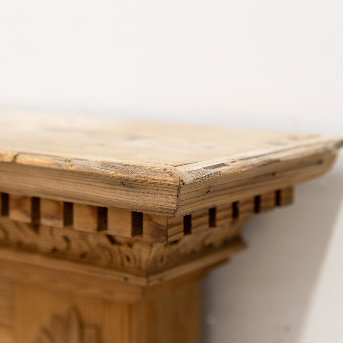 Antique Ornate Wooden Fireplace Surround