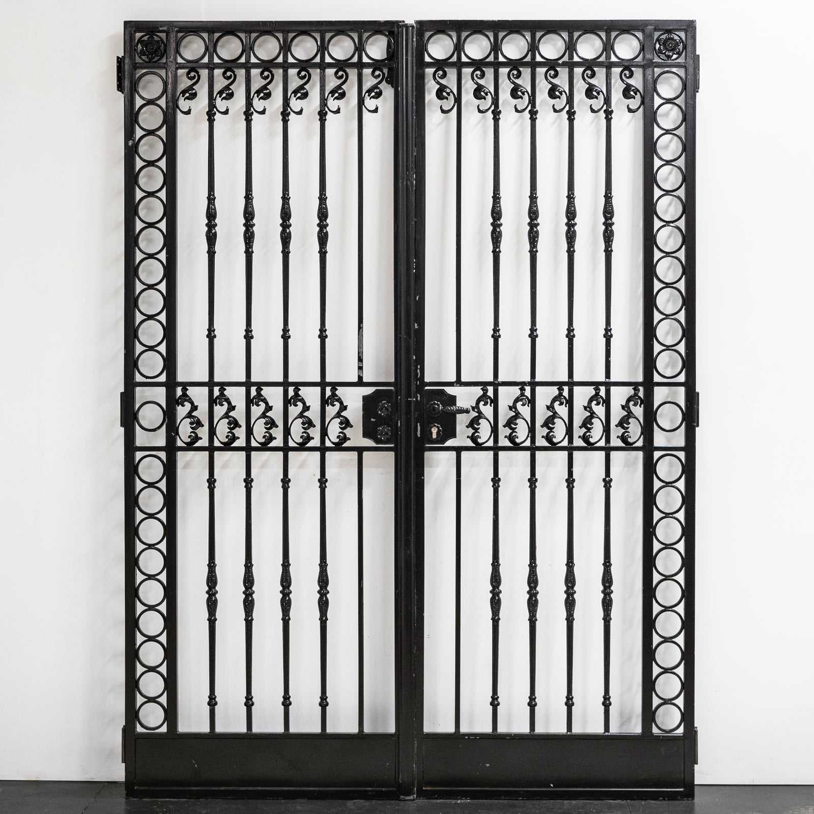 Reclaimed Black Wrought Iron Gates | The Architectural Forum