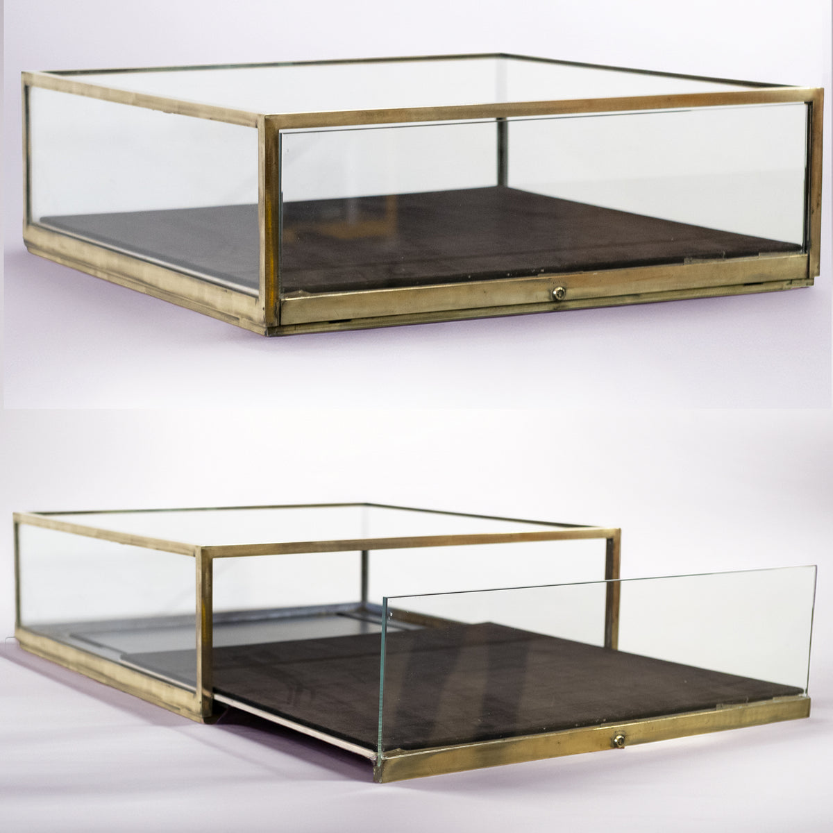 Mid-Century Bronze Countertop Display Boxes | 2 Sizes | The Architectural Forum